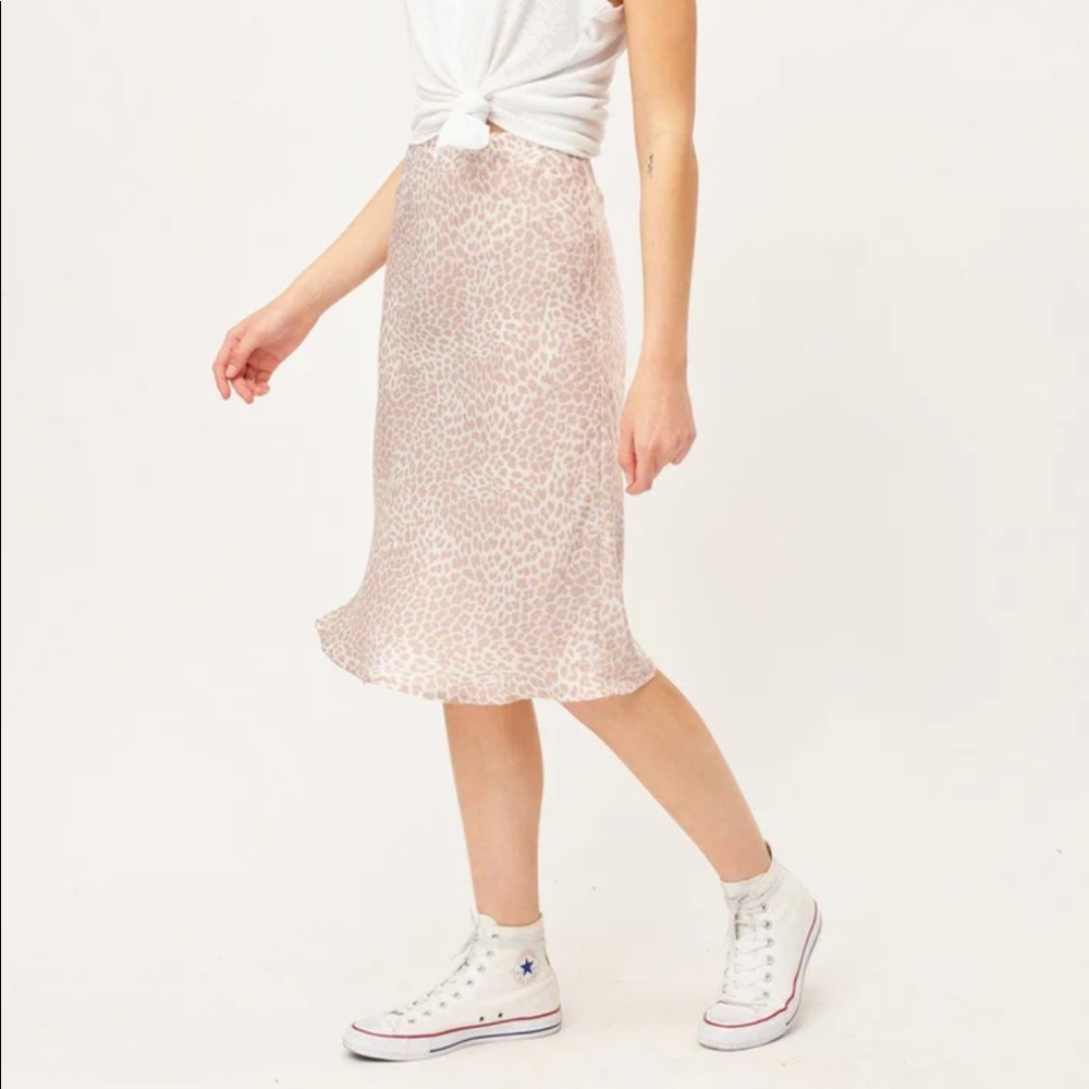 Lovestitch Leopard Print Bias Skirt
